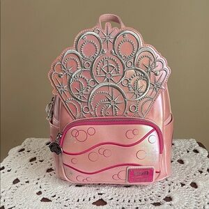 Loungefly WICKED Glinda Ballgown Pink and Silver Bag/Backpack NWT